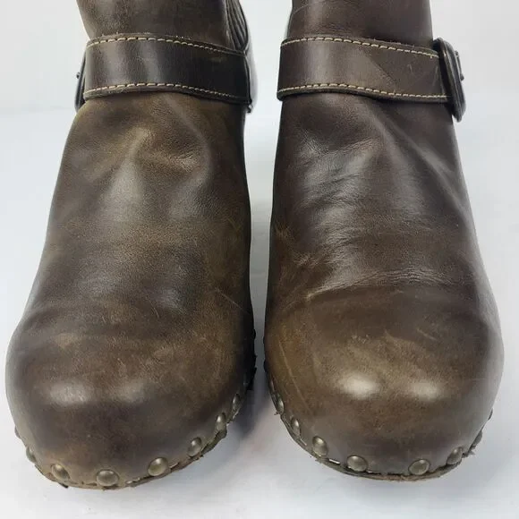 Dansko Rihanna Women's Buckle Studded Ankle Boot Heeled Elastic EU 40 US 9.5–10 - Picture 11 of 16